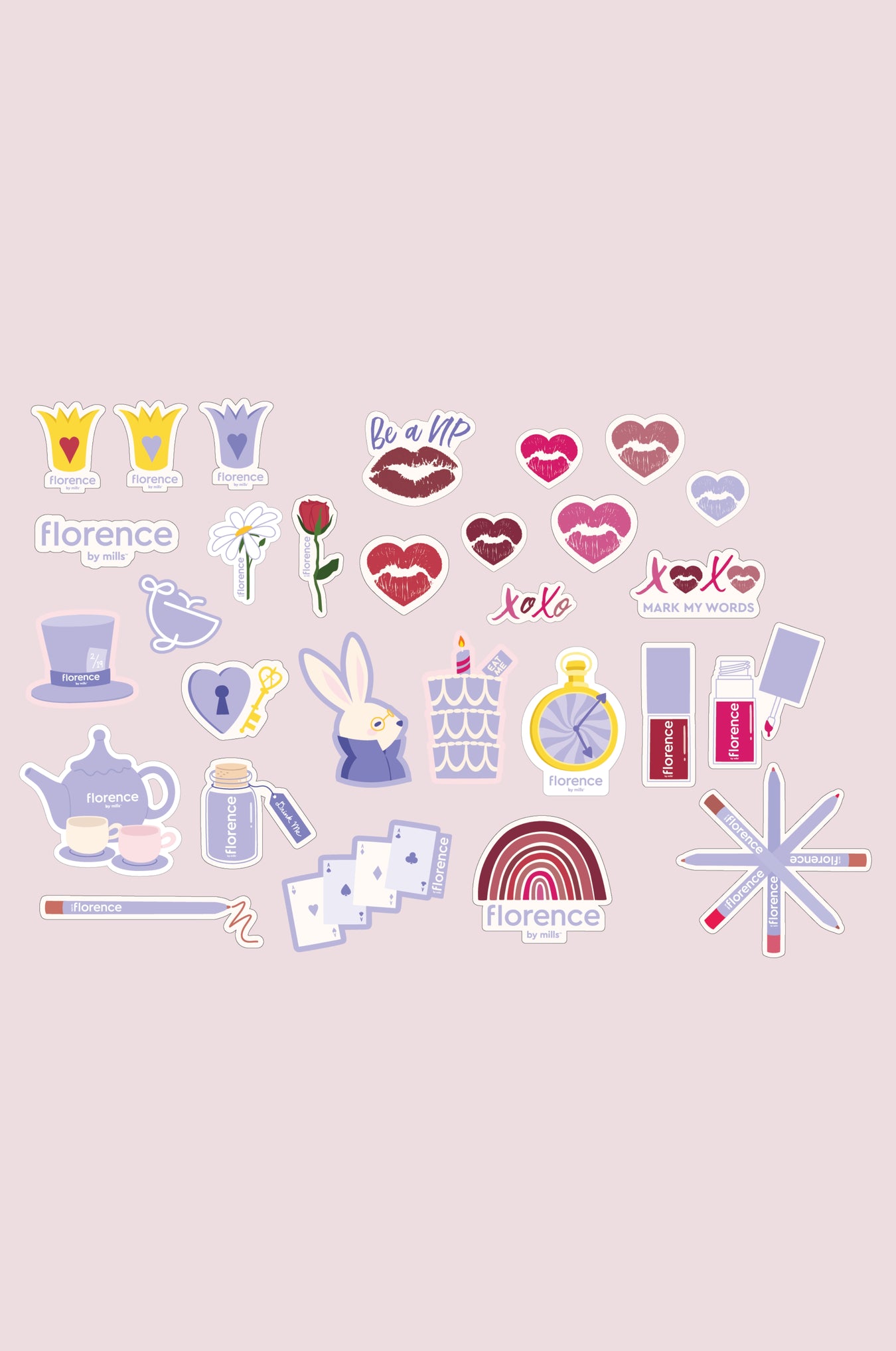 stickers from Florence by Mills by Millie Bobby Brown